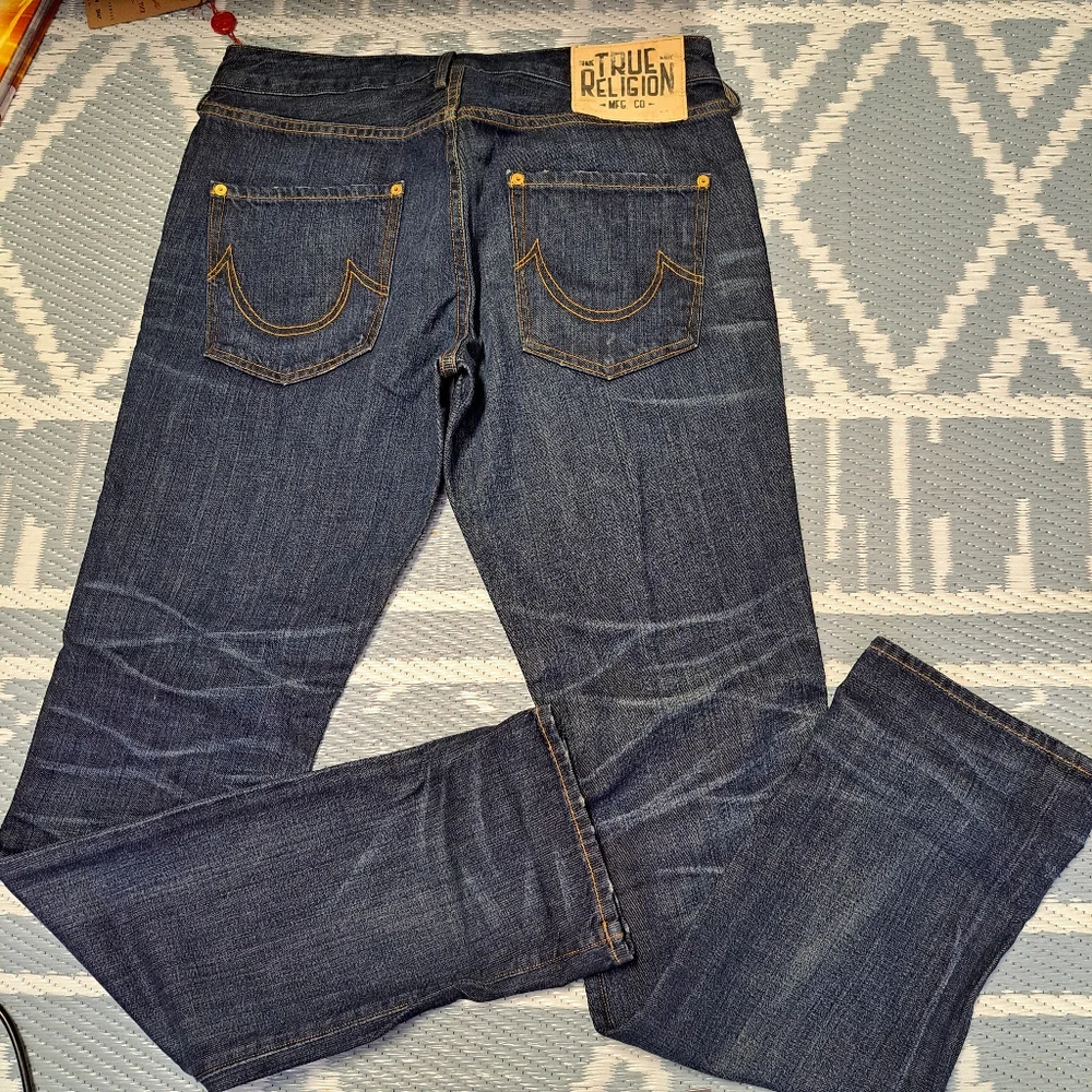 True‎ Religion Avery Slim straight Leg Jeans - Picture 8 of 13